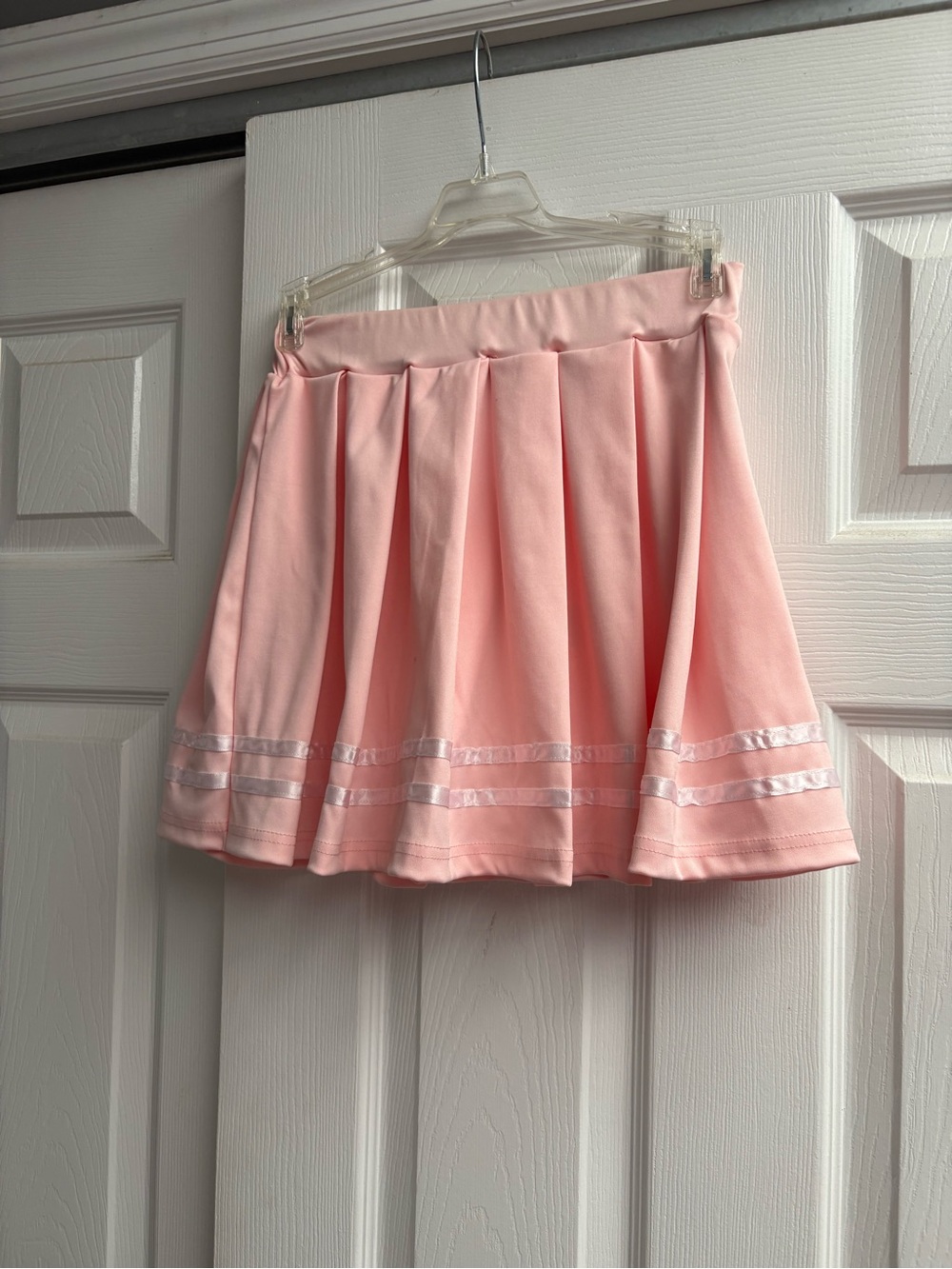Avidlove Playful Pink Pleated Skater Skirt